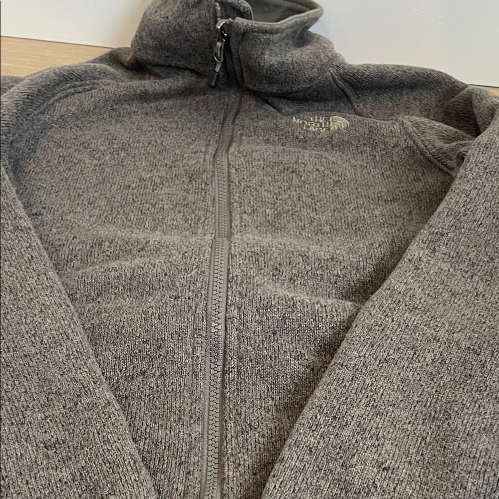 The North Face Women's Charcoal Ski Fleece Zip Up Small gray - Picture 7 of 9